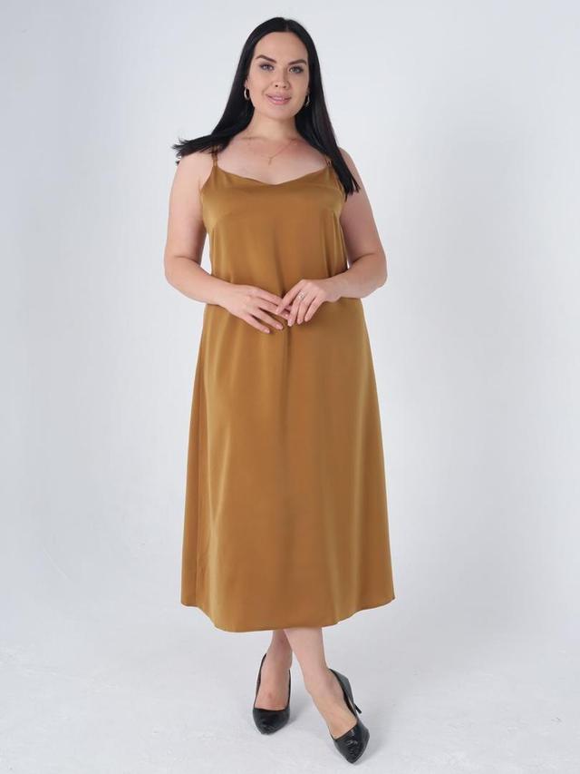 Японский шелк платье миди без застежки