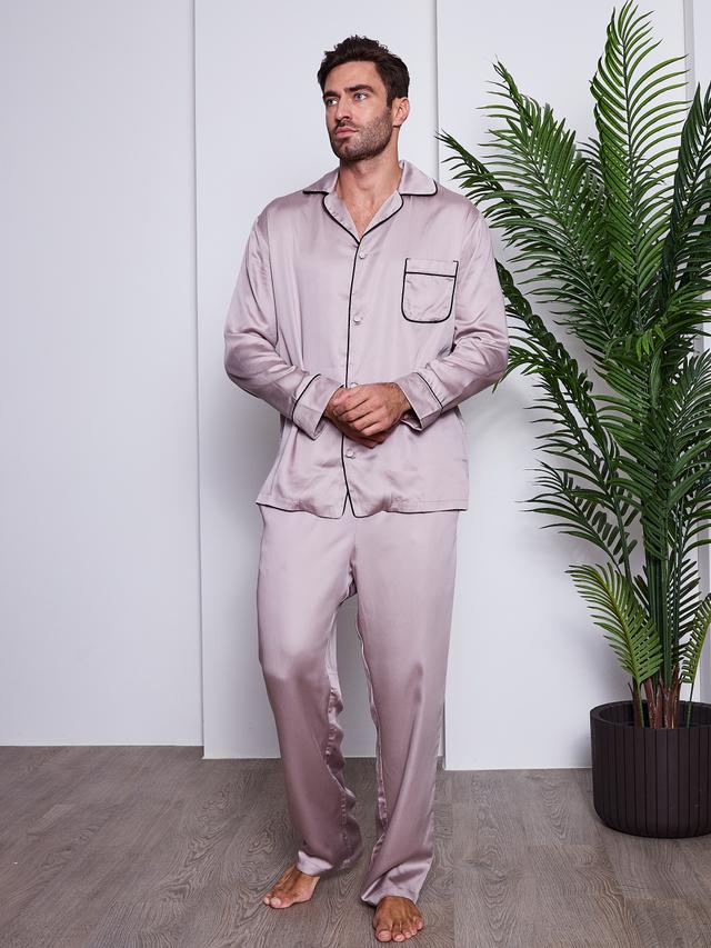 Пижама мужская из тенселя с брюками и рубашкой "Хьюстон"